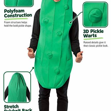 Pickle Halloween Party Costume Men'S and Women'S Adult One Size, Green