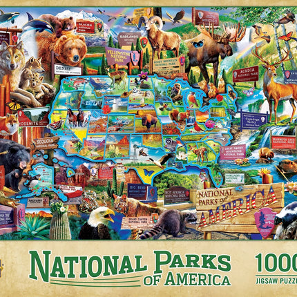 National Parks of America 1000 Piece Adult Jigsaw Puzzle 19.25" by 26.75"
