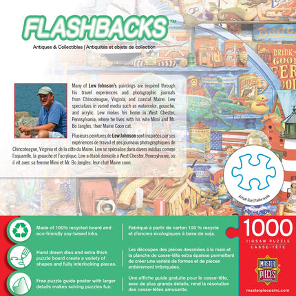 1000 Piece Jigsaw Puzzle - Flashbacks Antiques & Collectibles 19.25"X26.75"