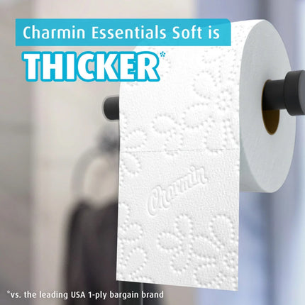 Essentials Soft Toilet Paper 12 Mega Rolls, 330 Sheets per Roll