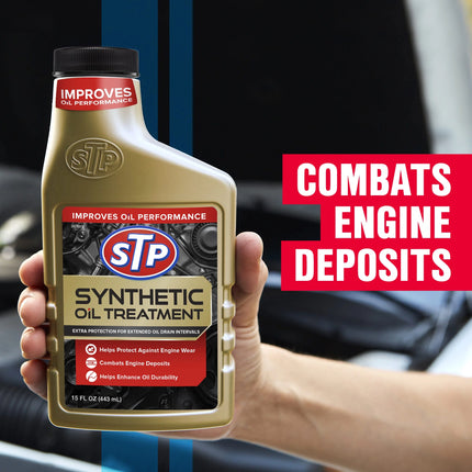 Synthetic Oil Treatment Engine Oil Additive, 15 Fl Oz