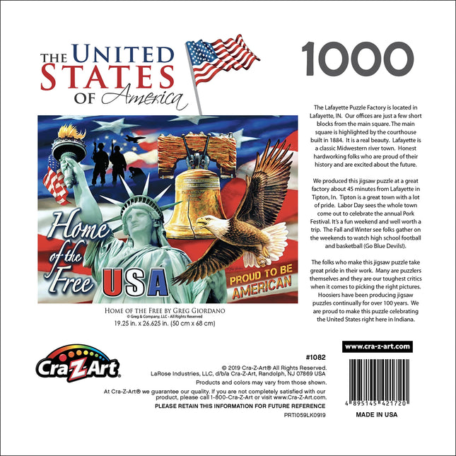 1000-Piece Home of the Free Adult Jigsaw Puzzle