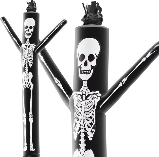 10Ft Skeleton Air Dancers Inflatable Tube Man Attachment | Halloween Inflatables Outdoor Decoration | Wacky Waving Halloween Blow up for Yard Display or Business (Blower Not Included)