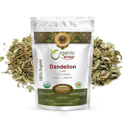 Organic Way Dandelion Leaf Cut & Sifted - Organic, Kosher & USDA Certified