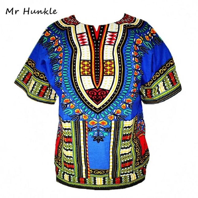 Dashiki New African Clothing Traditional Print Tops Fashion Design African Bazin Riche Clothes Dashiki T-Shirt for Men Women