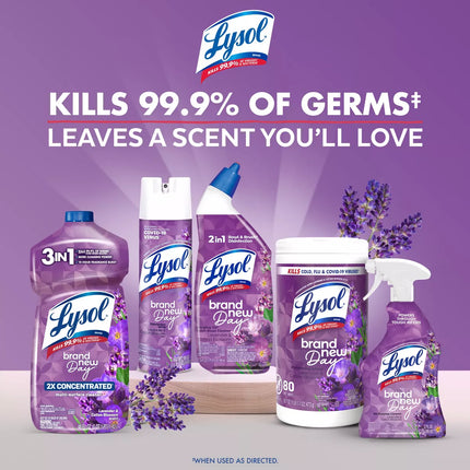 Lysol Lavender Disinfecting Wipe - 80Ct: Multi-Surface Application, Aluminum-Free