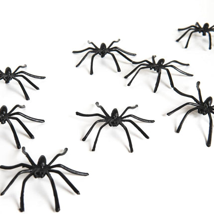 Halloween Spider Web Decoration, 200 Square Feet & Plastic Spiders, Halloween Party Supplies, Spider Webs (Small, 200 Sq Feet) (8 Fake Spiders Included)