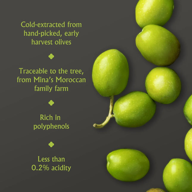 Moroccan Olive Oil Extra Virgin, 68 Fl Oz, High Polyphenol Olive Oil, Single Origin Olive Oil