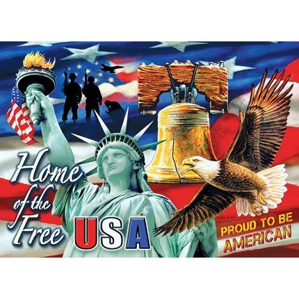 1000-Piece Home of the Free Adult Jigsaw Puzzle