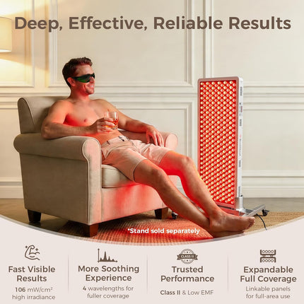 Red Light Therapy Device, 4 Wavelengths Full Body Infrared Red Light Therapy at Home, Elite Grade Dual Chip 300 Leds, High Power, 500W. Modular Design.