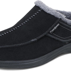 Men'S Orthopedic Asheville Adjustable Faux Fur Lined Slipper