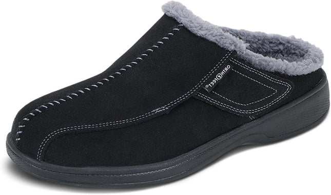 Men'S Orthopedic Asheville Adjustable Faux Fur Lined Slipper