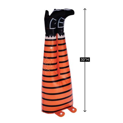 Inflatable Halloween Witch Legs, Indoor/Outdoor Halloween Decor