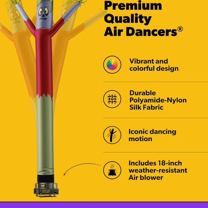 Halloween Air Dancers Inflatable Tube Man Set | 20Ft Monster Wacky Waving Inflatable with 12-Inch Blower | Outdoor Halloween Decorations & Halloween Blow Ups for Business or Yard Display