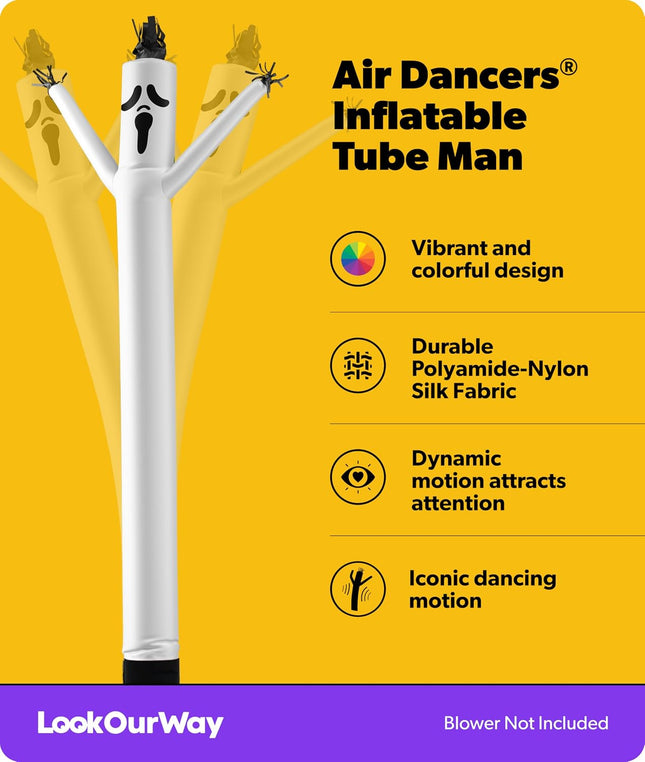 20Ft Ghost Air Dancers Inflatable Tube Man Attachment | Halloween Inflatables Outdoor Decoration | Wacky Waving Halloween Blow up for Yard Display or Business (Blower Not Included)