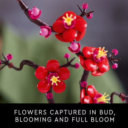 LEGO Icons Plum Blossom Flower Decor Display Set for Office Decor - Mother'S Day Gift - 10369
