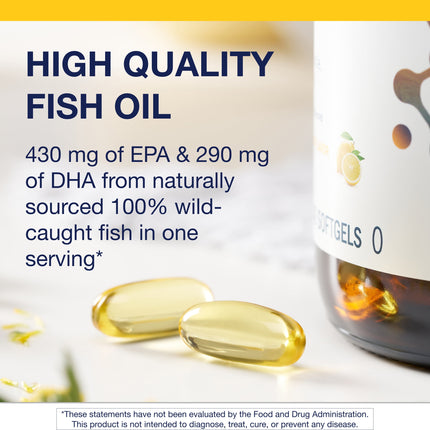 Omegagenics Fish Oil EPA-DHA 720 Mg - Omega-3 Fish Oil Supplement - High Potency - for Heart Health, Musculoskeletal Health & Immune System Health* - with DHA & EPA - 240 Softgels