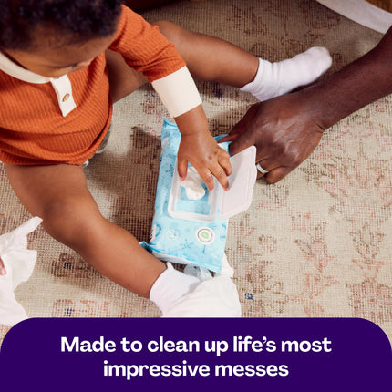 Premium Fragrance-Free Baby Wipes, 3 Flip-Top Pouches (180 Total Wipes)