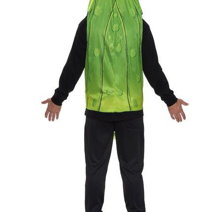 Halloween Pickle Costume for Adult, Unisex Food Costume, Funny Costume for Men, Fruit Jumpsuit for Halloween Fancy Dress Costume