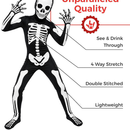 Black Skeleton Kids, Kids Halloween Costume
