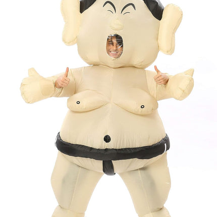 Sumo Wrestler Fat Suit, Full Body Inflatable Costume for Party, Adult Size