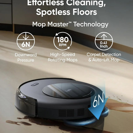 Restored  Robot Vacuum Omni C20, Robot Vacuum and Mop Combo, Self Emptying, Auto Mop Washing and Auto Drying for Hands-Free Cleaning, 7000 Pa Powerful Suction, 3.35-Inch Ultra-Slim Body