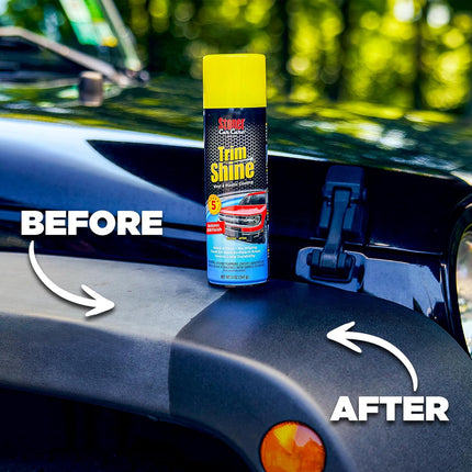 91034-12PK Trim Shine – Black Trim and Plastic Restorer for Cars – Vinyl and Plastic Trim Protectant Coating for Interior and Exterior Use – Fast-Drying No Sling – 12 Oz (Pack of 12)