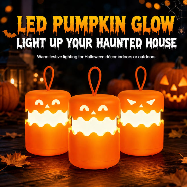 Halloween Decoration, 2Pack Halloween Pumpkin Lantern, Collapsible Jack O Lantern Pumpkin with Lanyard,Halloween Party Favors, Outdoor Indoor Halloween Party Decor
