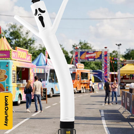 10Ft Ghost Air Dancers Inflatable Tube Man Attachment | Halloween Inflatables Outdoor Decoration | Wacky Waving Halloween Blow up for Yard Display or Business (Blower Not Included)