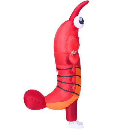 Adult Inflatable Lobster Costume Full Body Blow up Lobster Costume for Halloween Party and Cosplay
