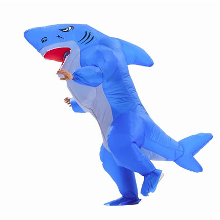 Inflatable Shark Costume Blow up Costume Party Game Halloween Costume Cosplay Fancy Party Costume