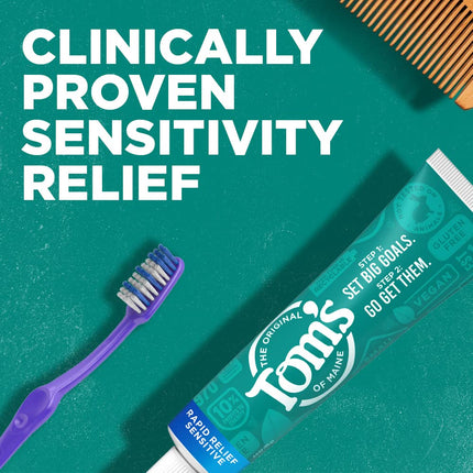 Rapid Relief Sensitive Toothpaste, Fresh Mint, 3 Pack, 4 Oz
