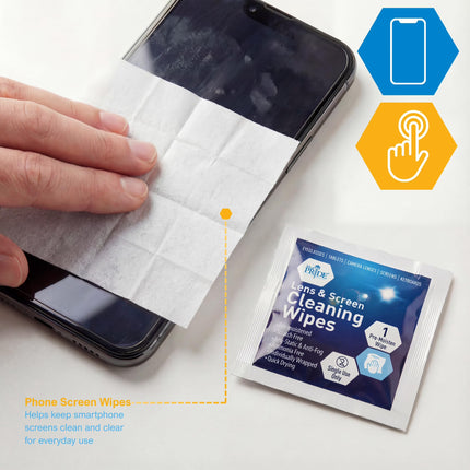 MED PRIDE Anti-Fog Lens Wipes & Screen Wipes – 200 Count Premoistened, Anti-Static, Quick-Dry Lens & Screen Cleaner Wipes for Eyeglasses & Electronics