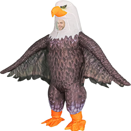 Inflatable Eagle Mascot Costume for Adult Blow up Eagle Costume Funny Halloween Cosplay Costume Outfit