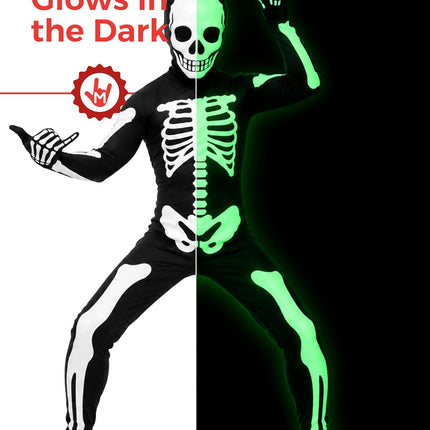 Black Skeleton Kids, Kids Halloween Costume