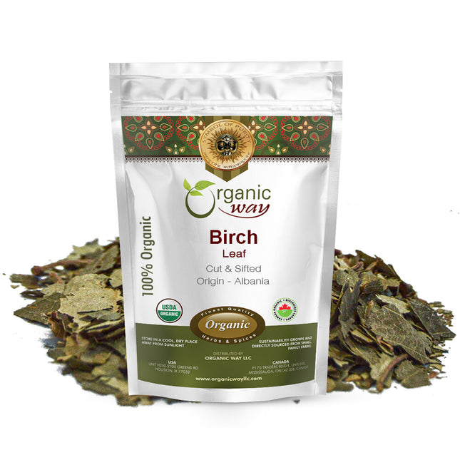 Organic Way Birch Leaf Cut & Sifted - Organic, Kosher & USDA Certified