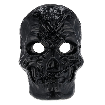 Skull Mask Costume Accessory for Adults, Black, Halloween by