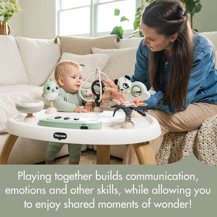5-In-1 Here I Grow Stationary Activity Center – Black & White Décor Collection