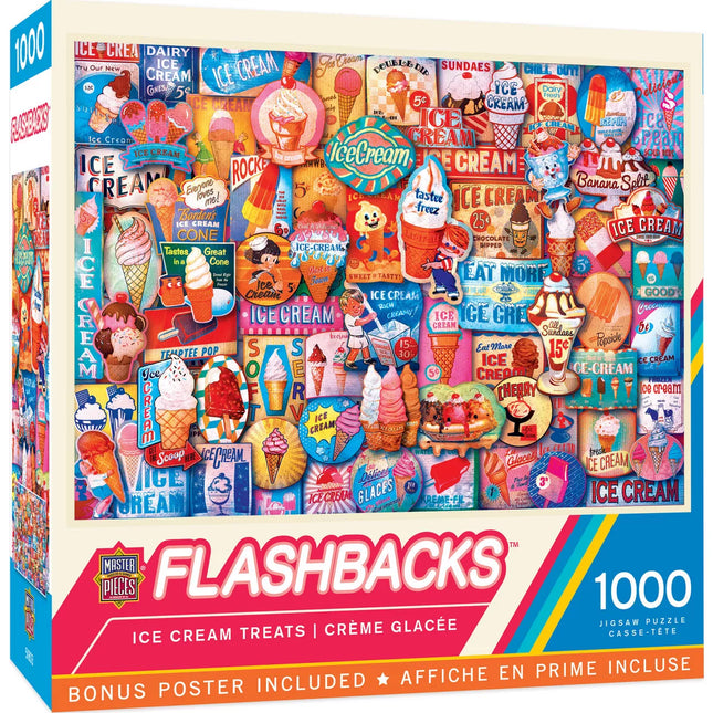 Masterpieces 1000 Piece Jigsaw Puzzle - Ice Cream Treats - 19.25"X26.75"