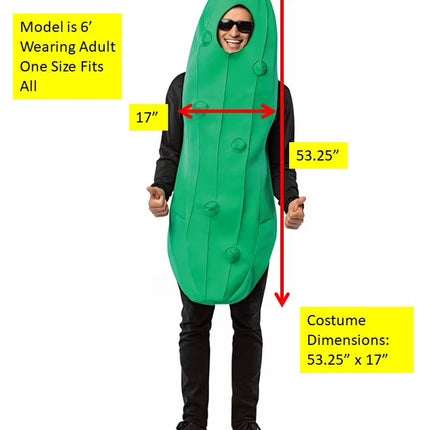 Pickle Halloween Party Costume Men'S and Women'S Adult One Size, Green