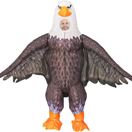 Inflatable Eagle Mascot Costume for Adult Blow up Eagle Costume Funny Halloween Cosplay Costume Outfit