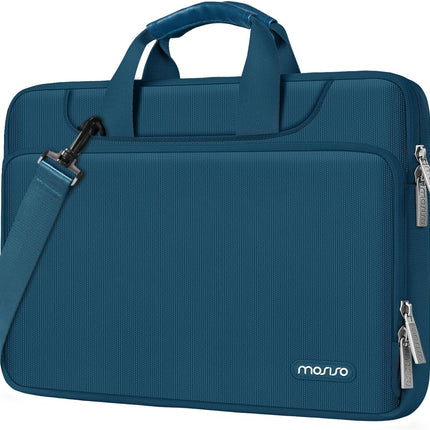 360 Protective Laptop Bag 15.6 Inch, 15-16 Inch Computer Bag Compatible with Macbook Air 15 Inch/Pro 16 Inch, Hp,Dell,Lenovo,Asus,Notebook, Laptop Carrying Case with Strap&Handle, Teal Green
