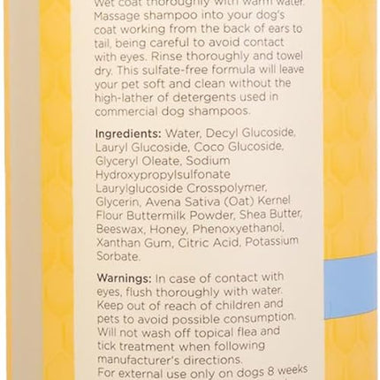 Tearless Puppy Shampoo with Buttermilk, 95% Natural Origin Formulas, Shampoo for Puppies - Gentle Dog and Puppy Shampoo Tear Free, Best Puppy Shampoo Tearless, 32 Oz