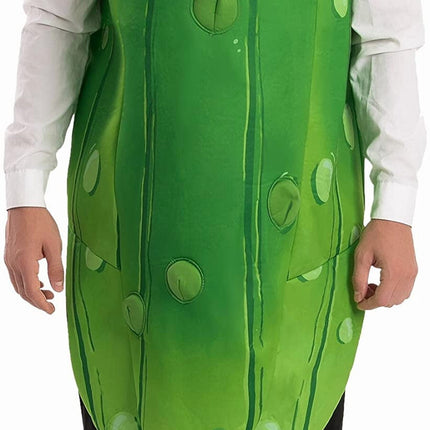 Halloween Pickle Costume for Adult, Unisex Food Costume, Funny Costume for Men, Fruit Jumpsuit for Halloween Fancy Dress Costume
