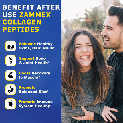 Collagen Peptides Powder, Unflavored Hydrolyzed Collagen Protein, Grass-Fed, Paleo & Keto, Non-Gmo, 90 Servings