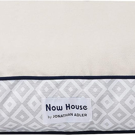 Now House by  Grey Diamond Cushion Dog Bed, Medium Washable for Pets