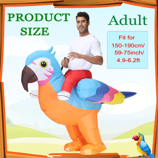 Inflatable Parrot Costume for Adult Blow up Halloween Costumes