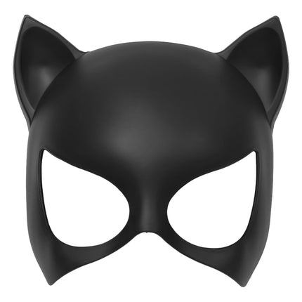 Cat Mask Costume Accessory for Adults, Black, Halloween by