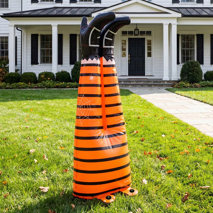 Inflatable Halloween Witch Legs, Indoor/Outdoor Halloween Decor