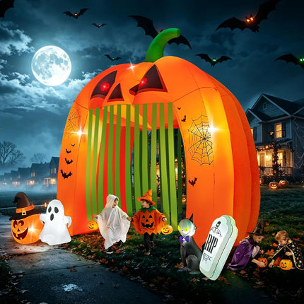 12FT Halloween Inflatables Archway Pumpkin Haunted House